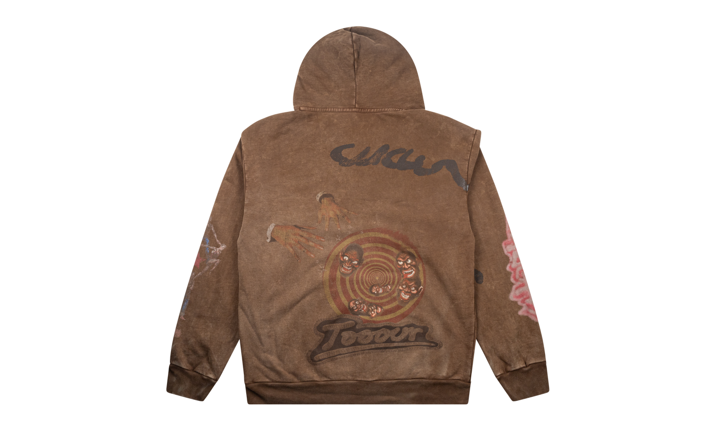 Utopia CM Zip Up Hoodie "Australia - Brown"