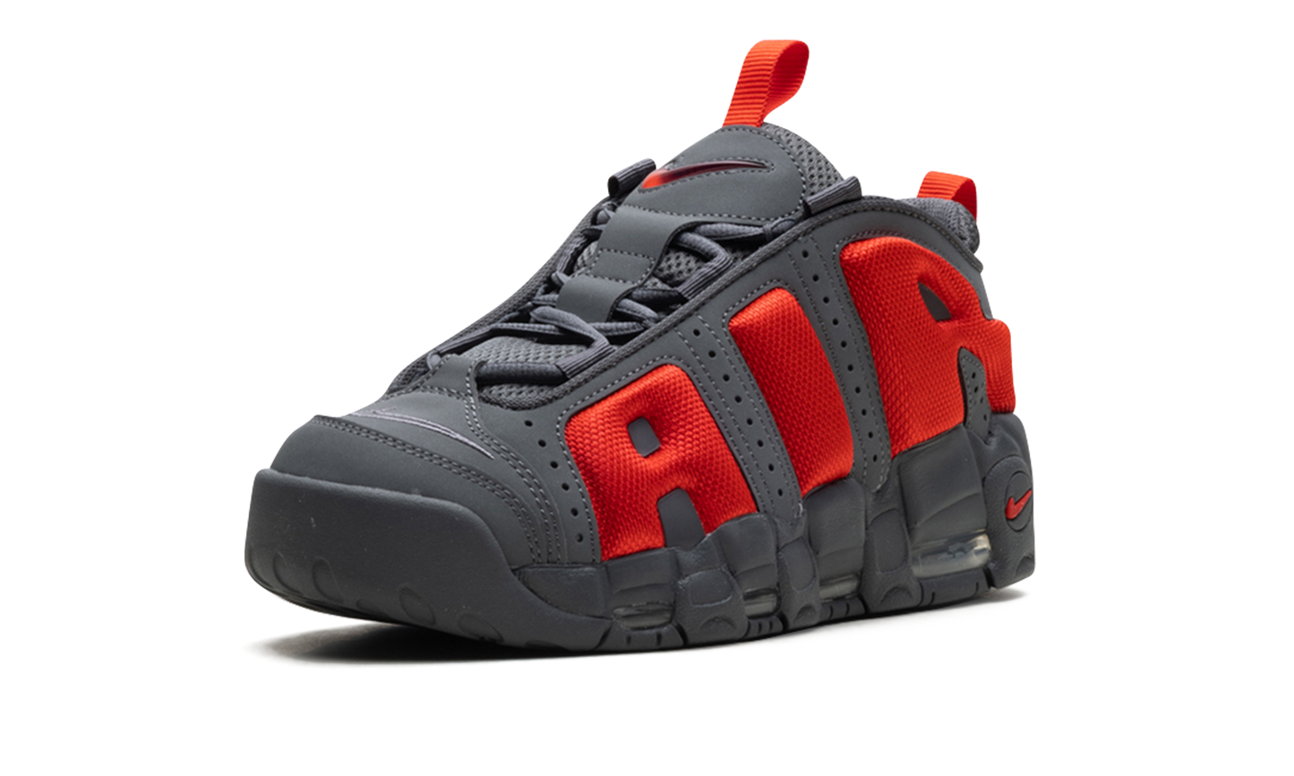 Air More Uptempo Low "Dark Grey Light Crimson"