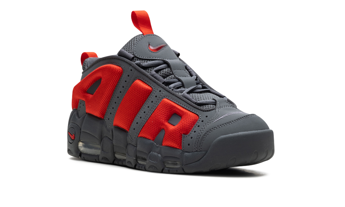 Air More Uptempo Low "Dark Grey Light Crimson"