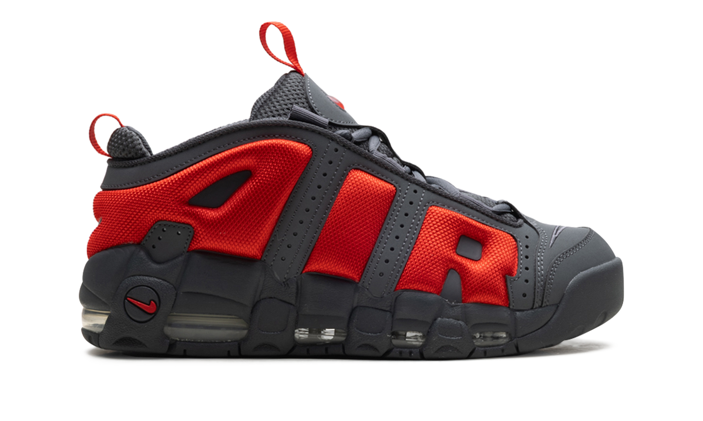 Air More Uptempo Low "Dark Grey Light Crimson"