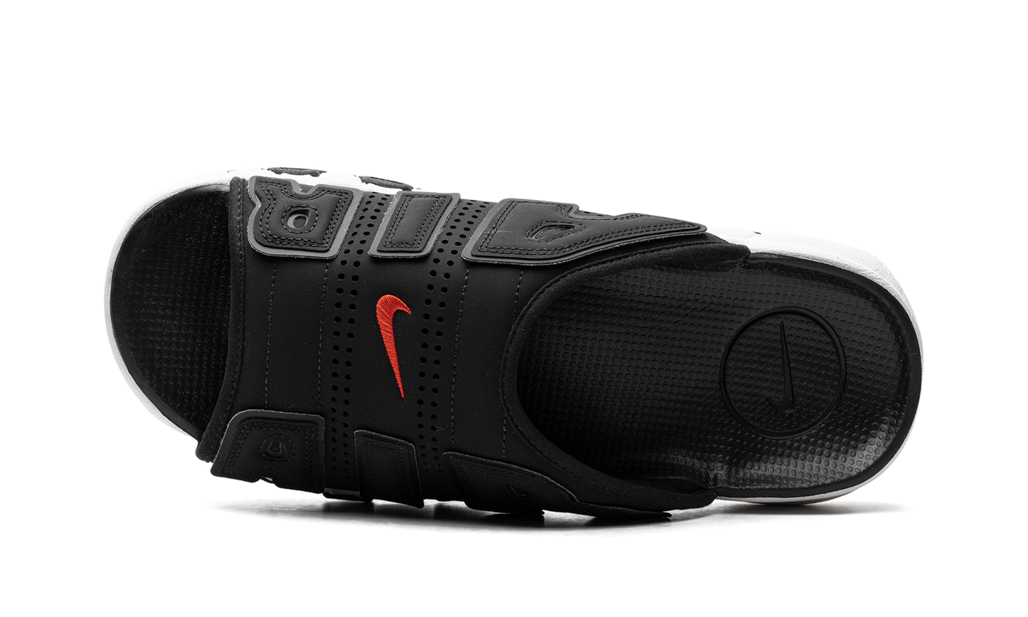 Air More Uptempo Slide "Black White Red"