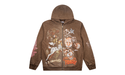 Utopia CM Zip Up Hoodie "Australia - Brown"