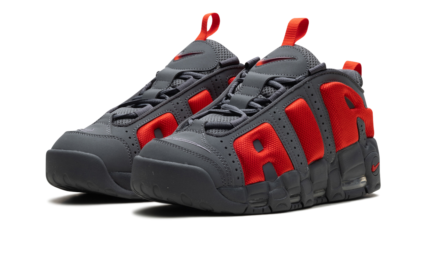 Air More Uptempo Low "Dark Grey Light Crimson"