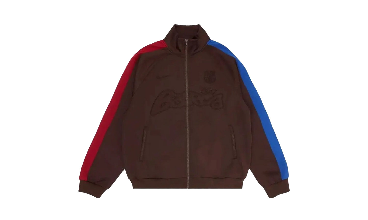 FCB BARÇA RETRO ZIP ANTHEM JACKET "Cactus Jack - Brown"